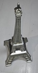 18″ Tall Eiffel Tower, Silver, Great Table Centerpiece Or Prop