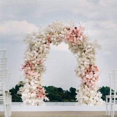 Heavy Duty Arch Backdrop Stand Garden Metal Arbor Frame For Wedding Party Stage