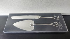Studio His&Hers Cake Server & Knife Heart Serving Set