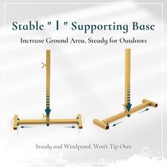 Sunnacate 6.6 x 3.3 FT Square Balloon Arch Frame Stand Rectangular Metal Wedding