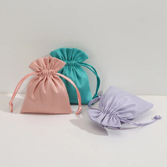 5pcs Flannel Jewelry Packing Pouch 5×7-9x12cm Drawstring Small Favors Gift Bags