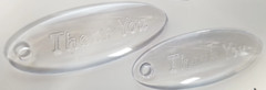 Clear Etched «Thank You» Favor Tags – 20ct.