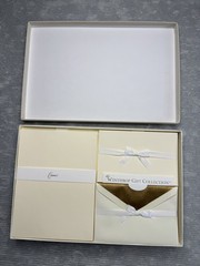 CRANE’S Winthrop Gift Stationery Set / 40 Half Sheets / 40 Cards / 60 envelopes