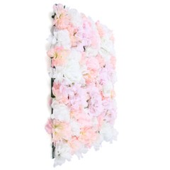8 Pcs Wedding Artificial Silk Flower Wall Panel Floral Backdrop Party Decoration