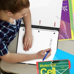 WOT I Telescoping Project Organizer, Refillable 3 Ring Binder with Dividers a…