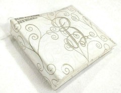 Silk Swirl Wedding Guest Book Bridal Taupe Book Monogam «B» $135 Value