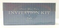 Wedding Anniversary Invitation Kit Thank You Cards Print Your Own Silver Rings