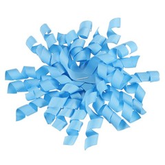 6 Pcs 4 Inch Grosgrain Curly Bows for Gift Wrapping Self-Adhesive Deep Blue