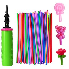 ouyili 100Pcs 260 Balloons 48″, 260 long with 1 Hand Pump