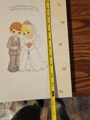 Vintage Precious Moments Wedding Album Hallmark Stories w/8 Sealed Pages 2001