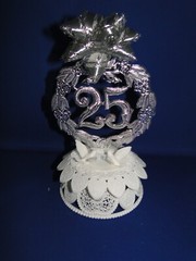 New Vintage WILTON 25TH Anniversary «Anniversary Wreath» Caketopper 102-1513