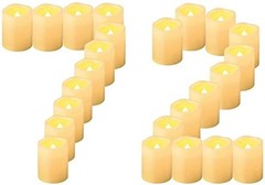 Flameless LED Votive Candles 72 Pack, 1.5″ x 2″, 72PCS 2-Inch Standard Votive