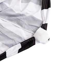 BLACK WHITE Striped Fitted Premium Spandex Banquet CHAIR COVER Party Decorations