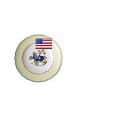 & French Garden Valence Rim 9 In Premium Porcelain