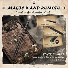 Floating Candles with Wand Remote, 12 Pcs Halloween Decor Magic Hanging