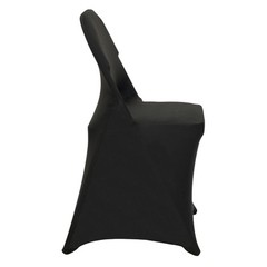 VEVOR 100PCS Black Stretch Spandex Folding Chair Covers for Wedding Party Dining