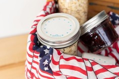 Dissolvable Food Labels for Canning, Pantry, 2 Inch Round, Teal Round