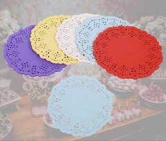 Paper Doilies, Jagrove 100 Pieces 3.5 Inches Lace Doilies 3.5″, 5-color