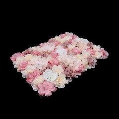 12Pcs Artificial Silk Fabric Flower Wall Panel Banquet Wedding Party Decor
