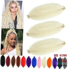 Afro Twist Hair 12Inch 3Packs Springy Twist Braids 12 Inch (Pack of 3) 613#