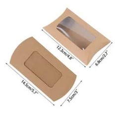 10pcs Pillow Shape Kraft Paper DIY Candy Box Birthday Party Favor Gift Boxes NEW