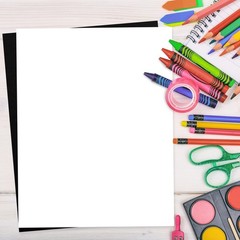 Whaline 30 Sheets 8.5 x 11 Inch Black White Card x 11 inches,