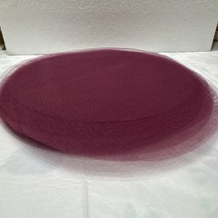 Burgundy Tulle Circles 9″ Round 125 Pieces Party Favors New Old Stock(56)