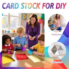 56 Sheets 14 Colors Metallic Cardstock, 5x7in 5 x 7 Inch, Multicolor