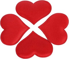 Heart Shape padded satin petals  Scatter for Valentine’s Day Wedding Decorations