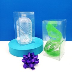 50 PCS 3x3x6″ Clear Plastic PVC Folding Box Party Favor Wedding Retail Packaging