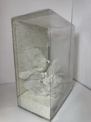 Vintage Hallmark Two White Dove Birds Wedding Cake Topper
