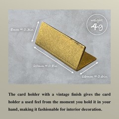 Place Card Holders Gold Brass 40Pcs Regular size Vintage Finish Table Card Ho…