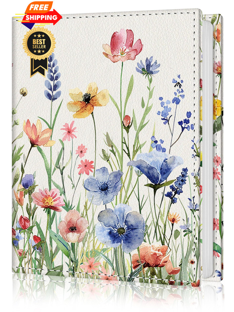 Lebrocoli Photo Album 4×6, 56 Pockets Small 4×6 inches, Botanical Wild Flower