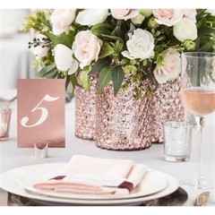 David Tutera Wedding Reception Table Numbers ROSE GOLD 25 pcs Darice