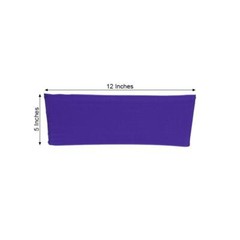 10 Purple Spandex STRETCHABLE CHAIR SASHES Wedding Party Decorations SALE
