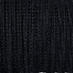 8 ft x 8 ft BLACK Satin Rosette Backdrop CURTAIN Photo Booth Decorations Party