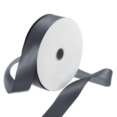 100 Yard Satin Ribbon Double Sided Grosgrain Silk Ribbon, 1.5″/Steel Blue