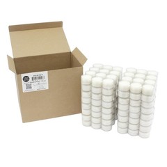 Stonebriar 96-Pack White Unscented Smokeless 7-Hr Tea Light Candles Clear Cup