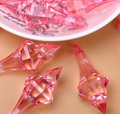 100Pcs/lot 18*46mm Hanging Pendant Diamond Drop Chandelier Acrylic Crystal Bead