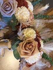 Floral Flower Bouquet For bride And Two Bridesmaids 3 PCs