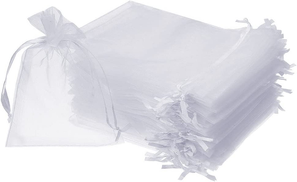 Bolsas De Organza Para Regalos Y Dulces 100Pc Ideal Para Bodas Fiestas Y Navidad