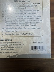 Vintage DIY Wedding Invitation Blank Card Kit Product Code 82880