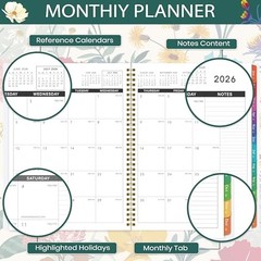 – July 2026 – December 2027, 9» x 11», 18 Monthly 2026-2027 Monthly Planner