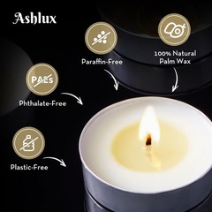 Ashlux Unscented Palm Tea Lights Candles 100 Pack Bulk, 8 to 100 Pack, White