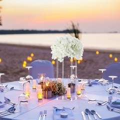 Tall Acrylic Wedding Flower Stand Centerpieces Clear Elegant Vase Column Stand..