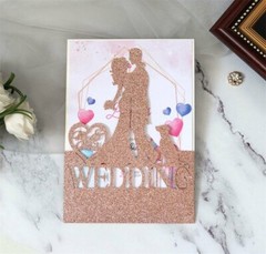 50/100PCS Wedding Invitations Card Laser HollowCut Glitter Carve Romantic Lovers