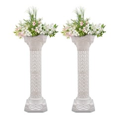 Wedding Roman Column Landscaping Pillar Heart-shaped Pattern Flowerpot Holder