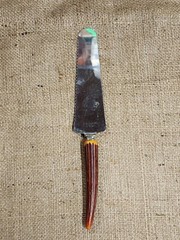Electro-Way Cake Server – Stainless Steel Serrated Cake Knife with Stag Handle