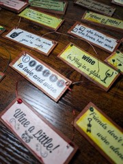 Lot of 46 Handmade Rustic Wine Wedding Favor Signs Guest Gifts Engagement Decor