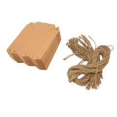 50Pcs Lantern Kraft Gift Box Hex Paper Gift Box Kraft Paper Package Box